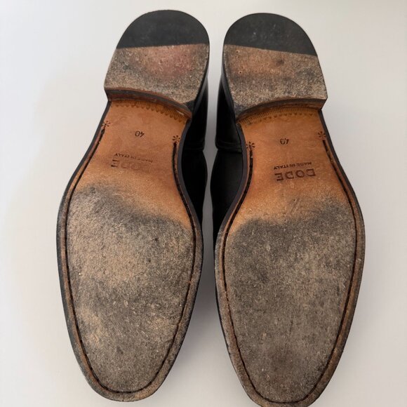 Bode Leather House Shoes in Black - Size 7US or 40EU main image 4
